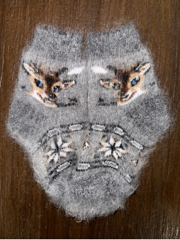 Шкарпетки дитячі з козиного пуху для малюків