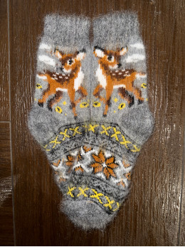 Шкарпетки дитячі з козиного пуху для підлітків