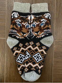 Ангорові чоловічі носки тигр
