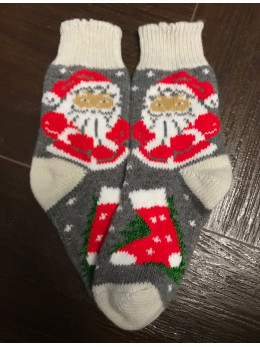 Ангорові жіночі носки Санта Клаус