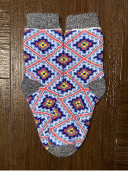 Ангорові жіночі носки орнамент килим