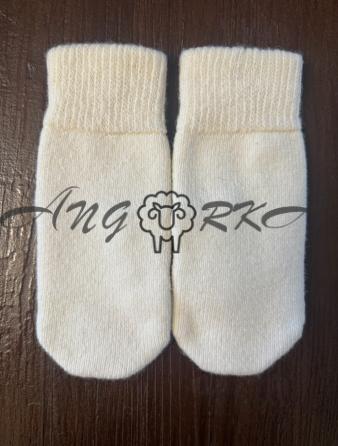 Жіночі рукавички потовщені однотонні білі