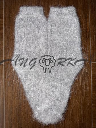 Жіночі шкарпетки з козиного пуху однотонні світло сірі