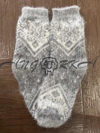 Шкарпетки чоловічі з козиного пуху з орнаментом сузір'я