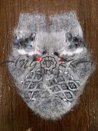 Шкарпетки дитячі з козиного пуху для малюків з хаскі