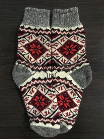 Ангорові жіночі носки вишивка київська