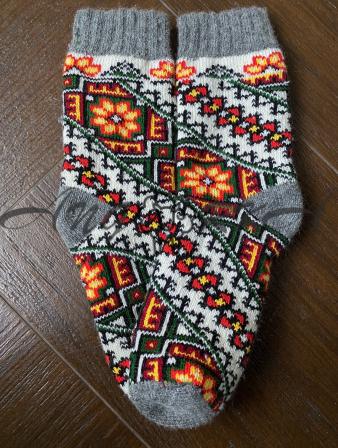 Ангорові жіночі носки орнамент галстук