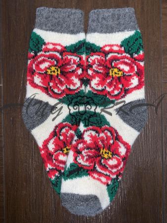 Ангорові жіночі носки квіточка